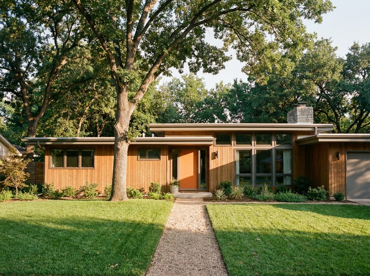 Mid-century ranch with tidy lawn